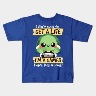 Gamer turtle Kids T-Shirt